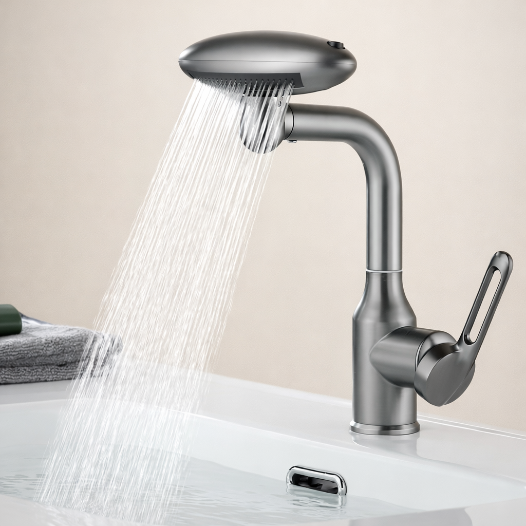 Multi-Functional Waterfall Basin Faucet 4-Mode 360° Mixer Tap