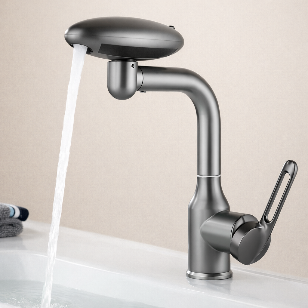 Multi-Functional Waterfall Basin Faucet 4-Mode 360° Mixer Tap